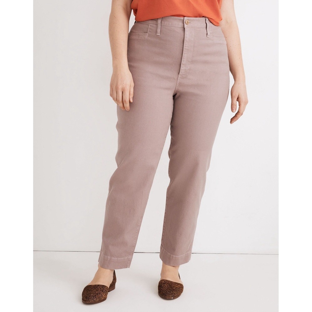 Madewell Slim Emmett Tapered Pants Pink Vintage‎ Petal / Womens 29